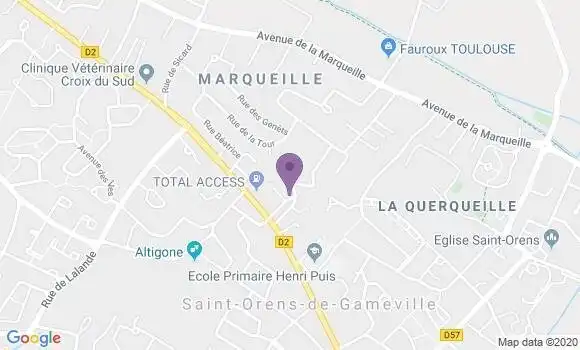 Localisation Saint Orens de Gameville - 31650