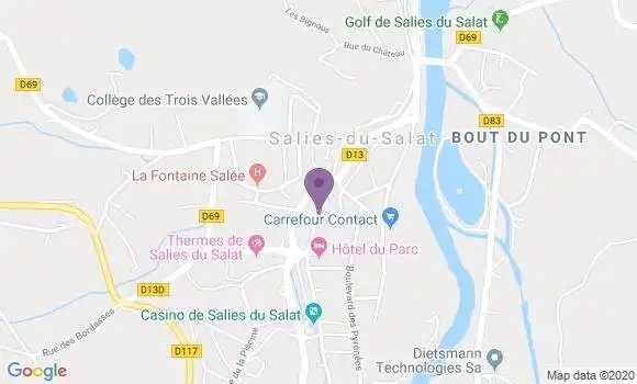 Localisation Salies du Salat - 31260