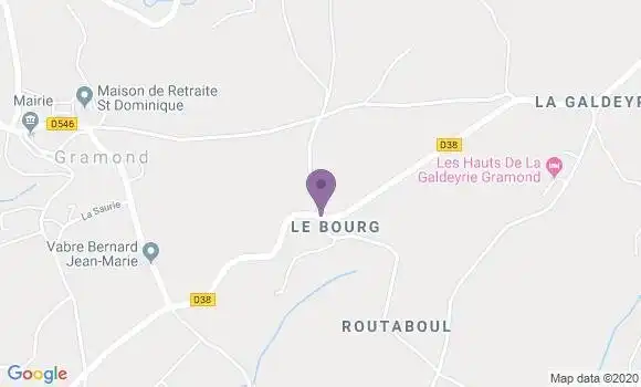Localisation Voussac Ap - 03140