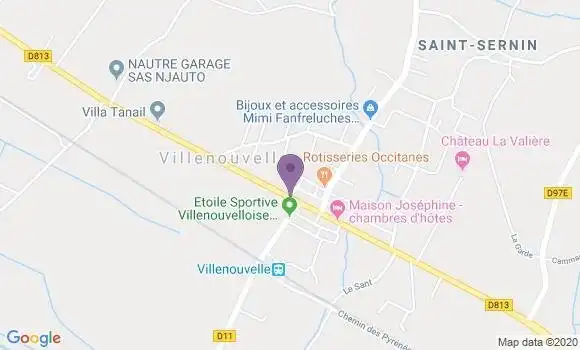 Localisation Villenouvelle Bp - 31290