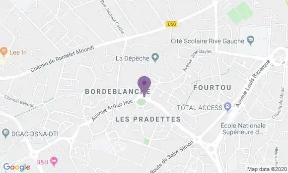 Localisation Toulouse les Pradettes Bp - 31100