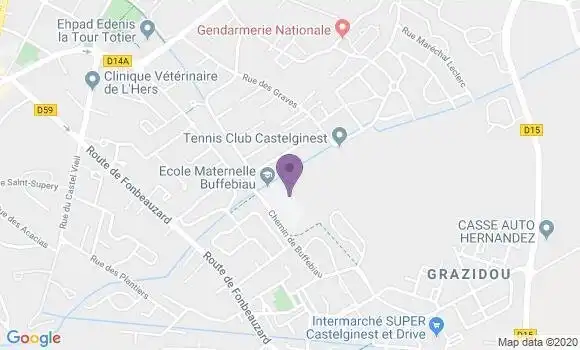 Localisation Castelginest Buffebiau Ap - 31780
