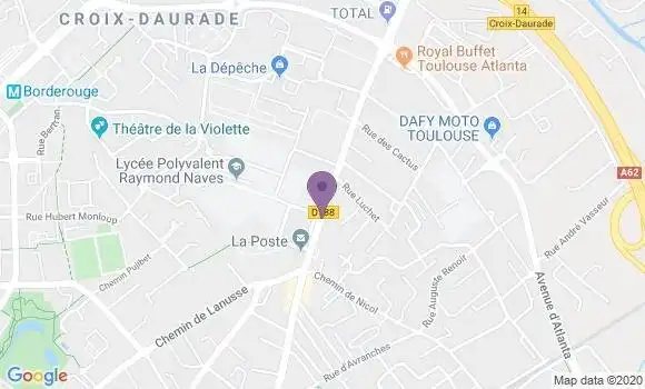 Localisation Toulouse Croix Daurade - 31200