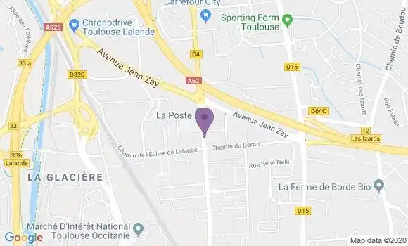 Localisation Toulouse Quartier Lalande Bp - 31200