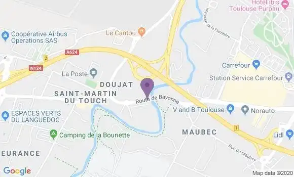 Localisation Toulouse Saint Martin du Touch Bp - 31300