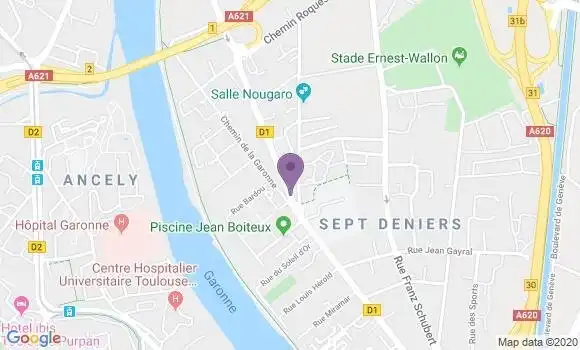 Localisation Toulouse Sept Deniers - 31200