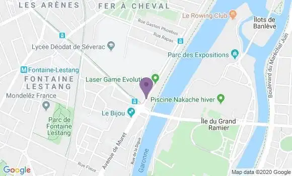 Localisation Toulouse Croix de Pierre - 31300