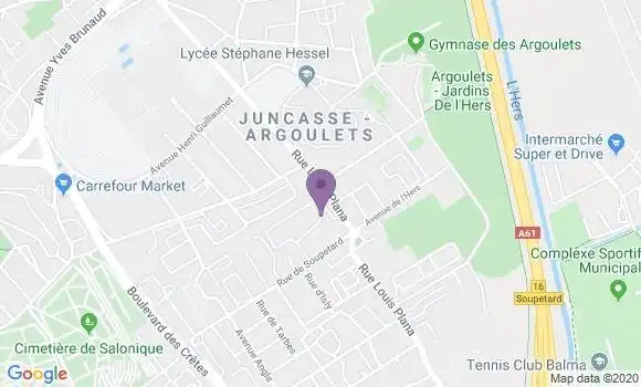 Localisation Toulouse Roseraie - 31500