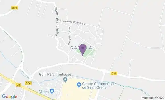 Localisation Saint Orens de Gameville Cathala Ap - 31650