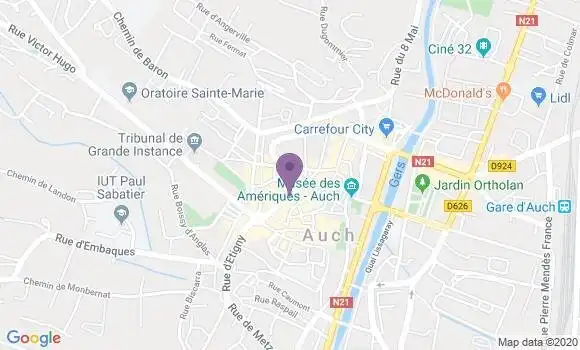 Localisation Auch Gambetta - 32000