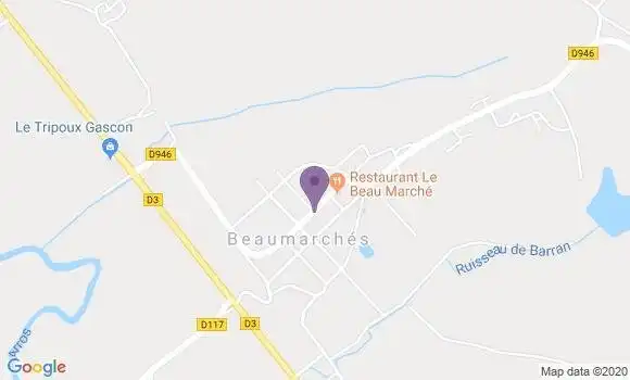 Localisation Beaumarches Bp - 32160
