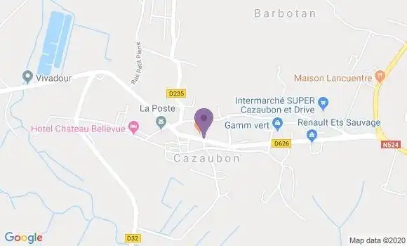 Localisation Cazaubon - 32150