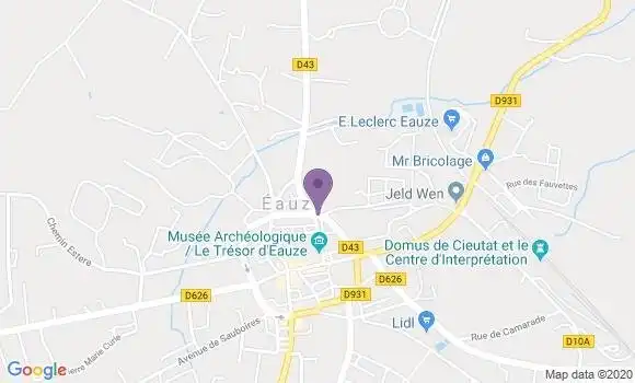 Localisation Eauze - 32800