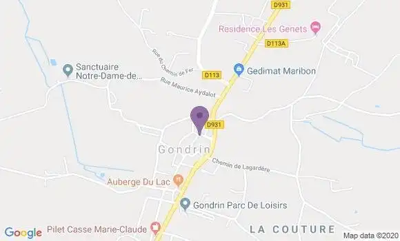 Localisation Gondrin - 32330