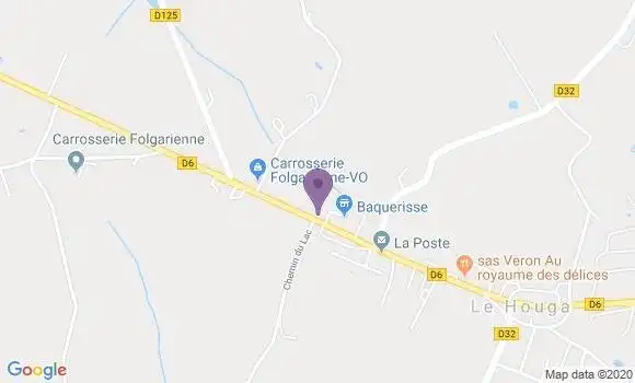 Localisation Le Houga - 32460