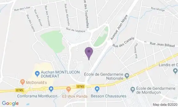Localisation Montlucon Bien Assis Bp - 03100