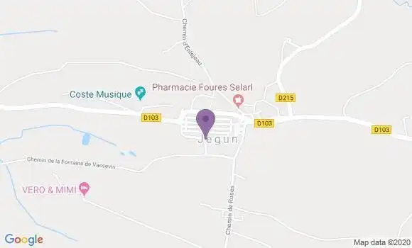 Localisation Jegun - 32360