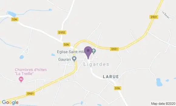 Localisation Ligardes Bp - 32480