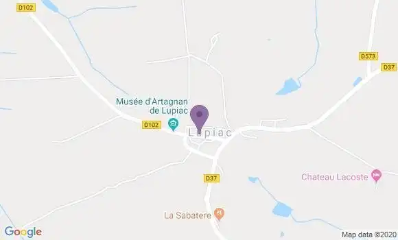 Localisation Lupiac Bp - 32290