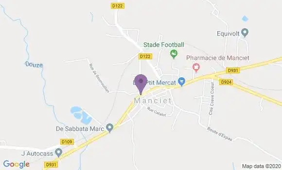 Localisation Manciet Bp - 32370