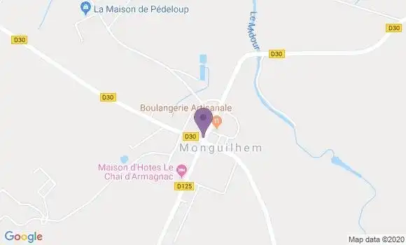 Localisation Monguilhem Bp - 32240