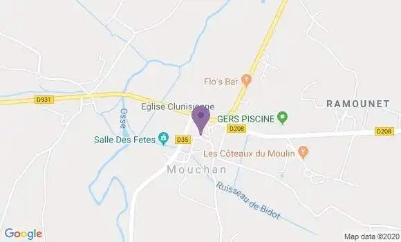 Localisation Mouchan Bp - 32330