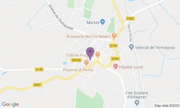 Localisation Nogaro - 32110