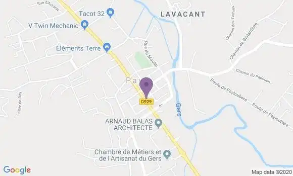 Localisation Pavie - 32550