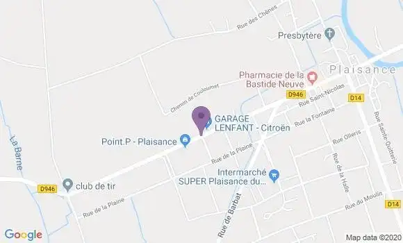Localisation Plaisance du Gers - 32160