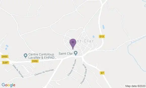 Localisation Saint Clar - 32380