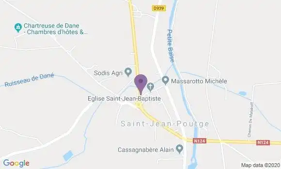 Localisation Saint Jean Poutge Bp - 32190