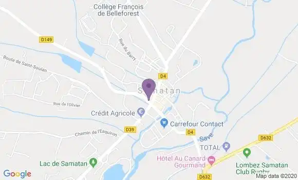 Localisation Samatan - 32130