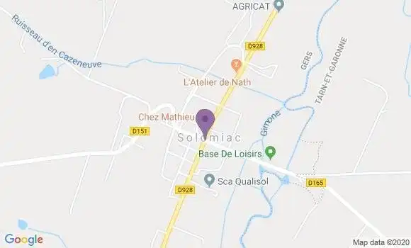 Localisation Solomiac Bp - 32120