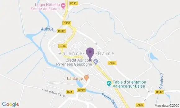 Localisation Valence sur Baise - 32310