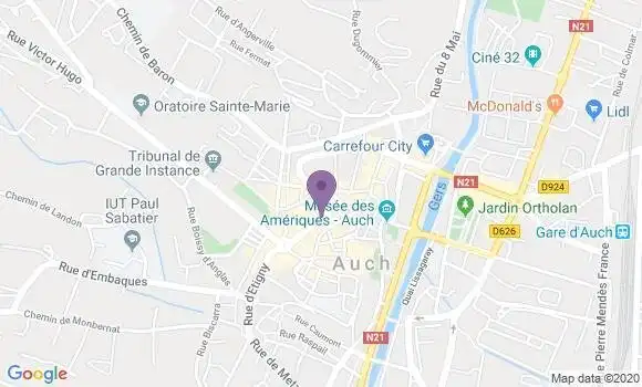 Localisation Auch Garros Bp - 32007
