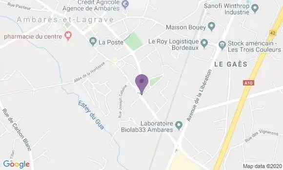 Localisation Ambares et Lagrave - 33440
