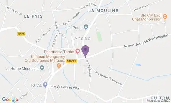 Localisation Arsac Bp - 33460