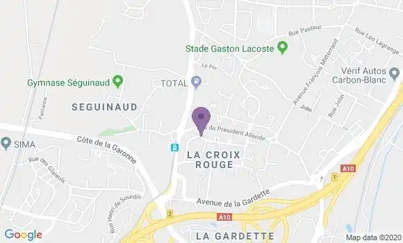 Localisation Artigues Pres Bordeaux - 33370
