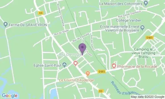 Localisation Audenge Bp - 33980