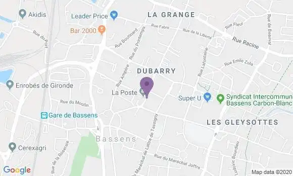 Localisation Bassens Bp - 33530
