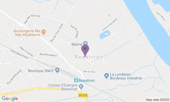 Localisation Beautiran Bp - 33640