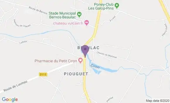 Localisation Bernos Beaulac Ap - 33430