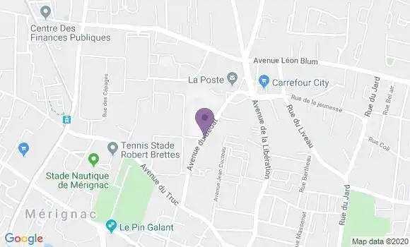 Localisation Merignac Capeyron - 33700