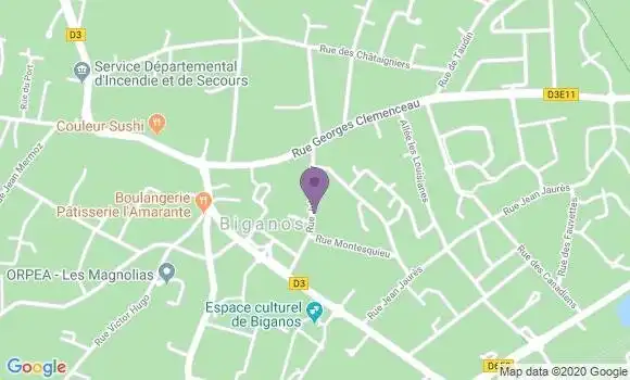 Localisation Biganos - 33380