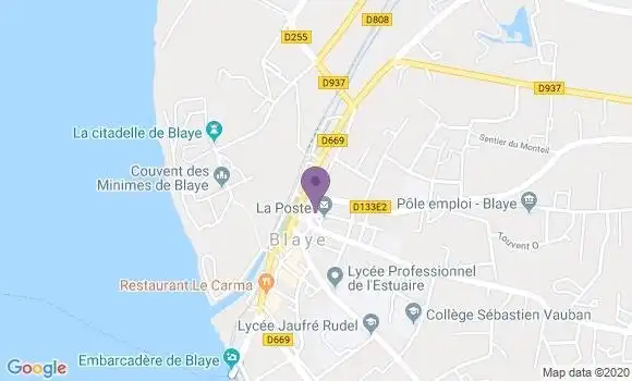 Localisation Blaye - 33390