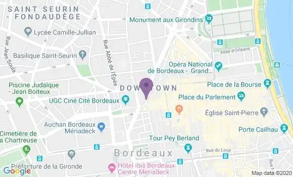 Localisation Bordeaux Gambetta - 33000