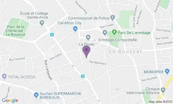 Localisation Le Bouscat - 33110