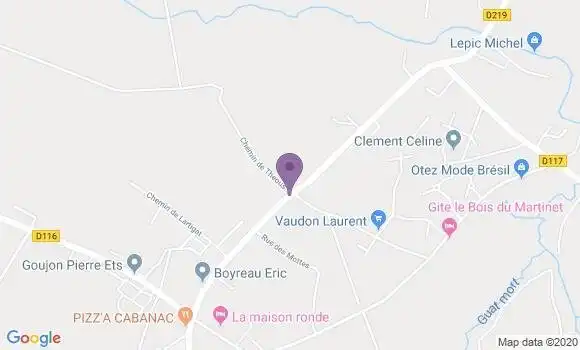 Localisation Cabanac et Villagrains Bp - 33650