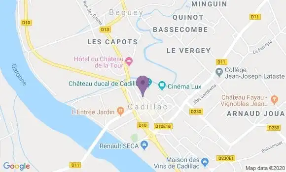 Localisation Cadillac - 33410