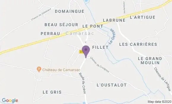 Localisation Camarsac  Ap - 33750